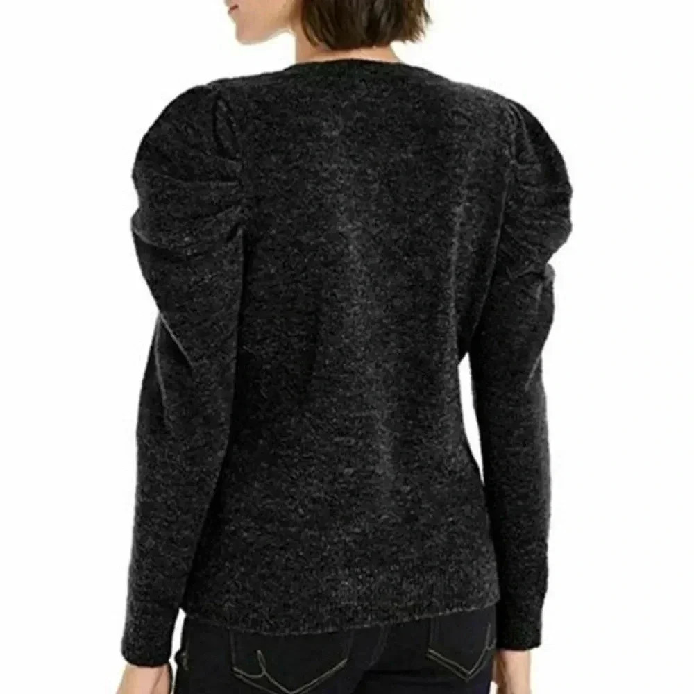 POL Soft knit gathered sleeve sweater​ - Picture 3 of 4